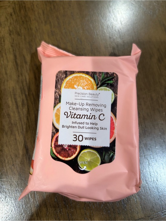 Precision Beauty Other - Vitamin C Make-Up Removing Cleansing Wipes – Pink (30 Wipes) New
